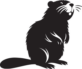 Beaver Silhouette Design