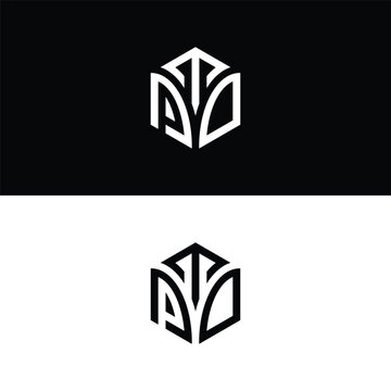 Initial letter TPD hexagon logo design, flourish, develop, natural, luxury, simple, finance logo, real estate.