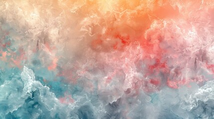 A 3D rendering of a perfect watercolor texture background, showcasing a seamless blend of soft, pastel hues that mimic the delicate touch of watercolors on paper.