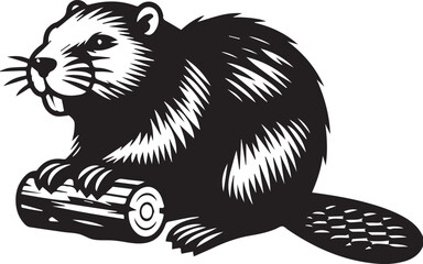 Beaver Silhouette Design