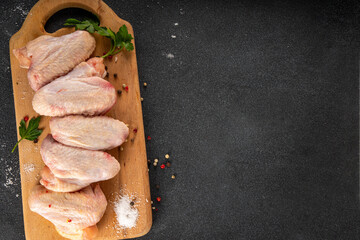 Chicken wings cooking background - 780748859