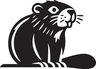 Beaver Silhouette Design 