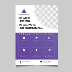 Professional corporate business flyer poster brochure abstract template design vector elegant
