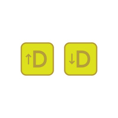 Icons of Hypervitaminosis and Hypovitaminosis D - excess and deficit of vitamin D - simple icon illustration.