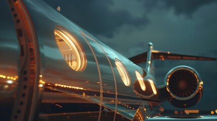 Exclusive 8K editorial shot of billionaire lifestyle, luxury jet in motion, Sony DSLR, 85mm f/4, ultra-detail