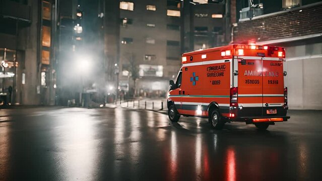 The vision of ambulances in street traffic is an image of professional and quick medical assistance.