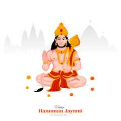 Happy Hanuman Jayanti Social Media Post The Festival of India 