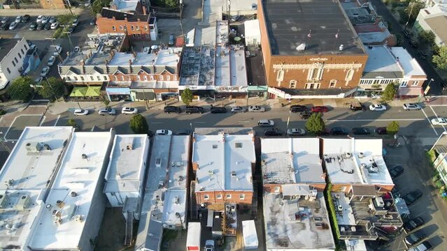 Aerial view of Richmond, Virginia. The capital city of the Commonwealth of Virginia.