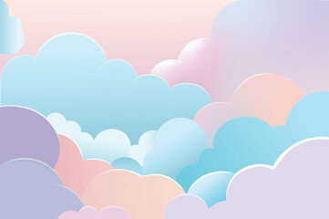 pastel cloud background