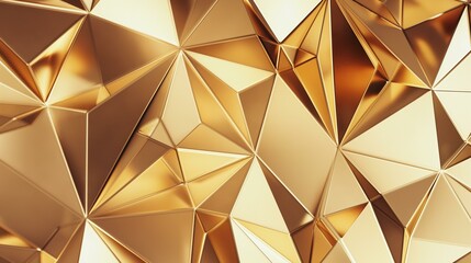 Abstract background mosaic wallpaper crystal, gold background