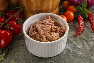Canned tuna fish for salad