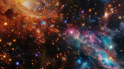 Humanity's destiny unfolds in a cascade of pixelated stars