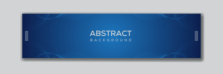 LinkedIn cover banner template with abstract technology, stylish and contemporary design