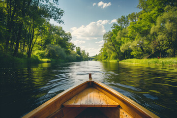 Enjoy the freedom of summer adventures on a peaceful river boat ride