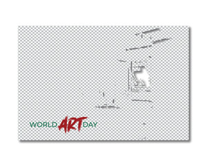  World Art Day background poster