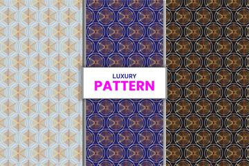 Vector seamless geometric golden pattern background, luxury collection. Abstract endless repeating texture for mask, duvet cover, t-shirt, phone case, wallpaper, carpet