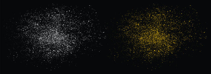 Luxury Golden glitter confetti background. Gold sparkles confetti vector gold glitter texture template on a black background