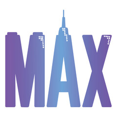 max logo vector graphic illustration
