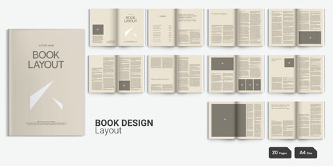 Book Layout Design ePub Layout Classic Style Book Design Minimal Book Layout Design 