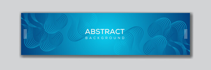 LinkedIn cover banner template with an abstract technology design 