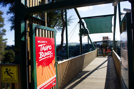 Bungy Jumping in Taupo, New Zealand 
