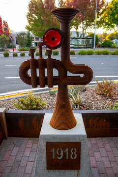 The Last Post sculpture, Taupo, New Zealand