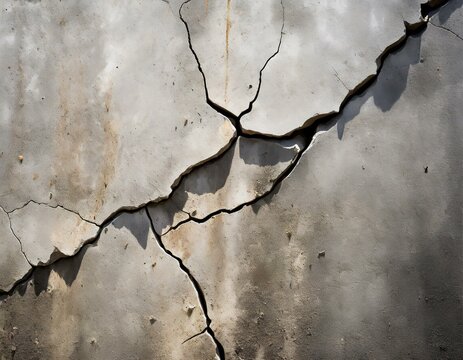 Risse in einer Betonwand