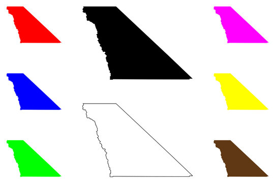 Inyo County, California (Counties in California, United States of America,USA, U.S., US) map vector illustration, scribble sketch Inyo map