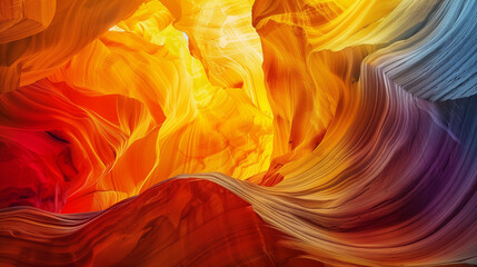 abstract canyon background walls with waves, colors, curves and pattern