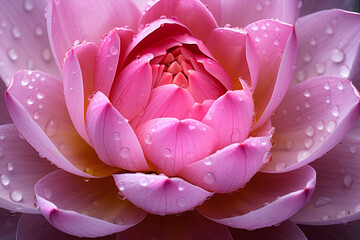 A pink lotus flower pistil , Macro photography
