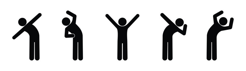 stick figure, man icon, people isolated pictogram
