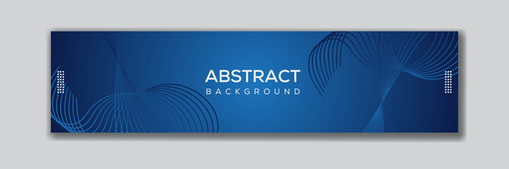 LinkedIn cover banner template, Creative abstract technology design 
