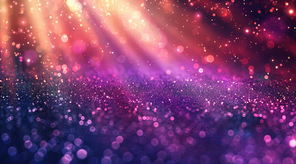 Vibrant Abstract Background with Rays and Bokeh Lights