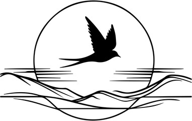 silhouette of a bird