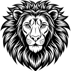 lion head vector