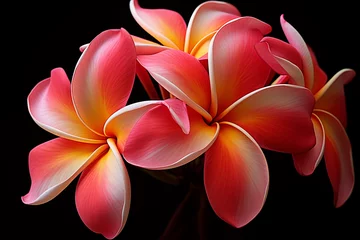 Foto auf Glas Plumeria flower pistil , Macro photography © h3bs