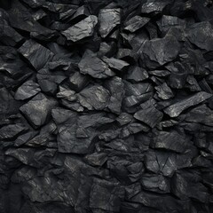 illustration of Black or dark gray rough grainy stone texture background, Generative ai