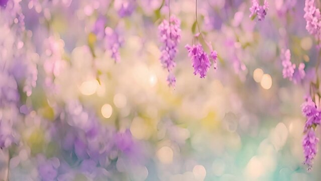 Pink pastel flowers oil painting effect. Art oil and acrylic. Abstract texture pink, purple pastel color stain brushstroke texture background. 4k video. Spring flower field beauty
