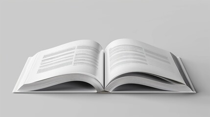 Obraz premium Realistic magazine mockup featuring a clear, blank page