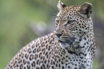 leopard on the rock