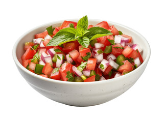 Basil Salsa isolated on transparent png background. Generative ai