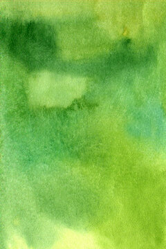  Abstract grass green watercolor background. Hand drawn seamless pattern. Painting for your graphic design, banner, or poster and have copy space for text