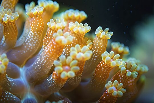 Exploring the intricate feeding behaviors of coral polyps reveals the vibrant dynamics within coral reef ecosystems.