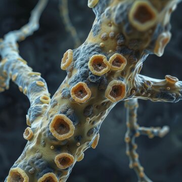 Exploring the intricate cellular arrangement within a plant stem uncovers its robust structure essential for support and nutrient transport.