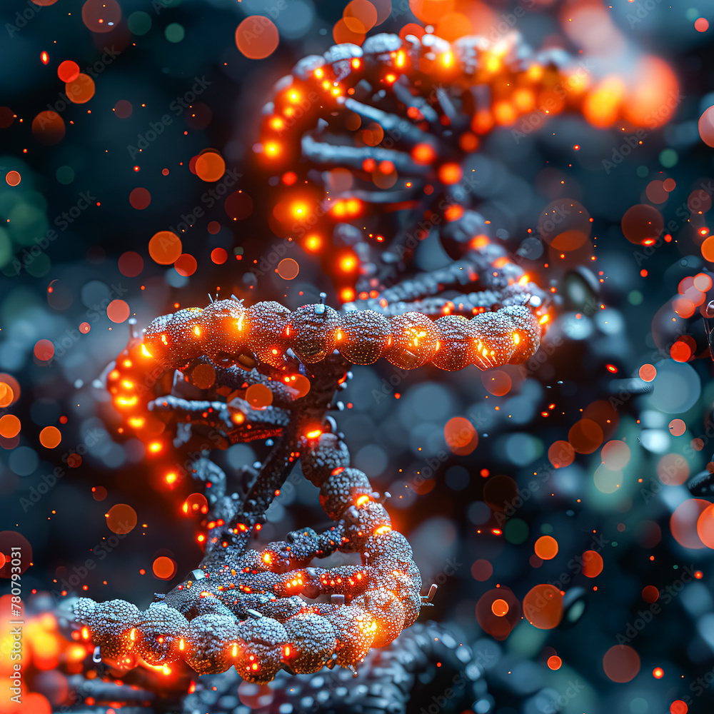 Poster a spiral of glowing wires and circuits. the image is a representation of the complex and intricate n