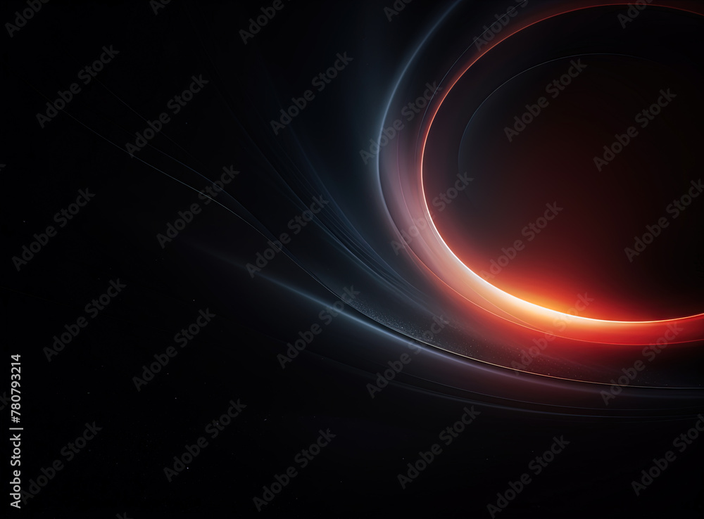 Poster light flare in the dark space. abstract background with shiny lens glare effect.
