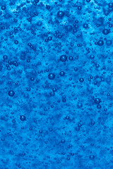 Abstract blue background with bubbles of water. Bubbles in water.