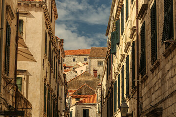 Old Town of Dubrovnik, Croatia. Old Town of Dubrovnik with traditional architecture, Croatia. 