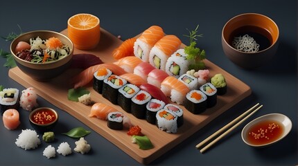 Sushi essen. Generative AI Technologie