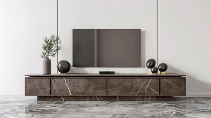modern living room with tv